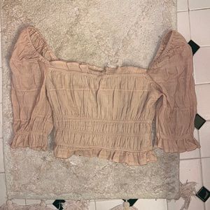 JLUXLABEL scrunched crop top